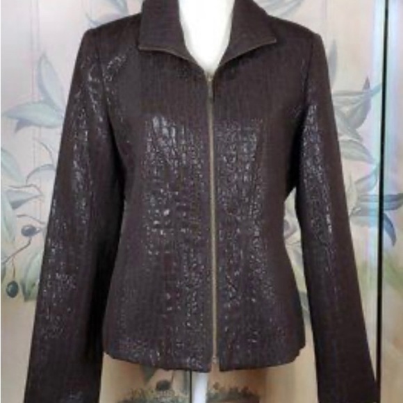 Brown Pattern Jacket - Picture 3 of 5